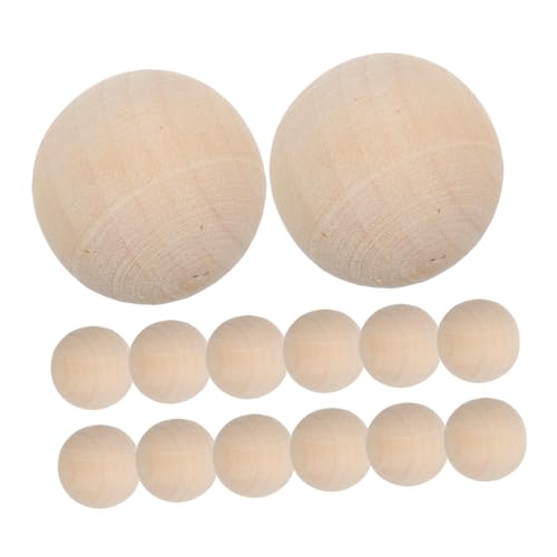 ORFOFE 100 Stück Naturholzperlen ohne Massivholz Kugeln für DIY Schmuck Basteln Kinderprojekte und Dekoration Solide Runde Holzperlen Roh Robust Langlebig von ORFOFE