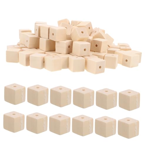 ORFOFE 100 Stück Quadratische Holzperlen Naturbelassen für DIY Schmuckherstellung Basteln Garland Dekoration Vielseitige Holzwürfel für Anfänger und Profis ORFOFE 100 Stück Quadratische Holzperlen Naturbelassen für DIY Schmuckherstellung Basteln Garland Dekoration Vielseitige Holzwürfel für Anfänger und Profis von ORFOFE