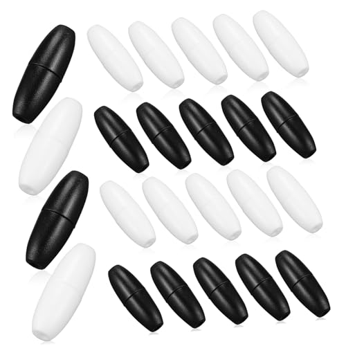 ORFOFE 100 Stück Teiliges Abnehmbare Schmuckverschlüsse in Schwarz und Weiß Stabile DIY Halsketten Armbandverschlüsse Sichere Verbindungsstücke für Individuelles Schmuckbasteln von ORFOFE
