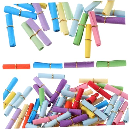 ORFOFE 100 Stück Teiliges Mini Wunschpapierrollen Bunt Süße Dekorative Papierkärtchen zum Beschriften für Wunschflaschen Geschenke DIY Bastelprojekte und Besondere Anlässe ORFOFE 100 Stück Teiliges Mini Wunschpapierrollen Bunt Süße Dekorative Papierkärtchen zum Beschriften für Wunschflaschen Geschenke DIY Bastelprojekte und Besondere Anlässe von ORFOFE