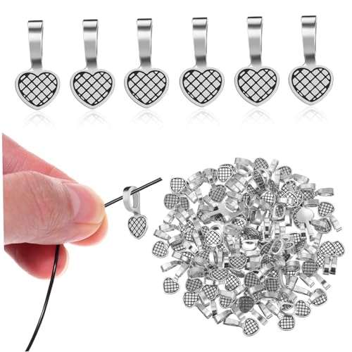 ORFOFE 100 Stück Teiliges Schmuckbails aus Robustem Legierungs material Kleine Anhängerösen mit Praktischem Ösen design Vielseitig für Ketten und Armbänder zum Auffädeln und DIY ORFOFE 100 Stück Teiliges Schmuckbails aus Robustem Legierungs material Kleine Anhängerösen mit Praktischem Ösen design Vielseitig für Ketten und Armbänder zum Auffädeln und DIY von ORFOFE