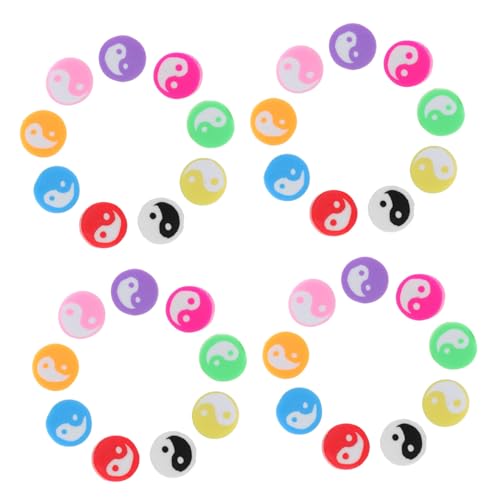 ORFOFE 100 Stück Teiliges Taichi Polymer Clay Perlen Bunte DIY Schmuckperlen für Armbänder Halsketten Kreative Bastelperlen Leicht und Vielseitig für Schmuckherstellung ORFOFE 100 Stück Teiliges Taichi Polymer Clay Perlen Bunte DIY Schmuckperlen für Armbänder Halsketten Kreative Bastelperlen Leicht und Vielseitig für Schmuckherstellung von ORFOFE