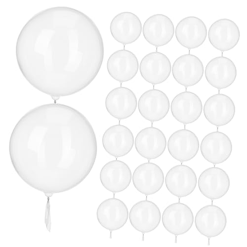 ORFOFE 100 Stück Transparente Bobo Ballons aus Tpu Wiederverwendbare Bubble Ballons mit Elastizität Lange Haltbarkeit für Festival Hochzeit Geburtstag und Partydeko ORFOFE 100 Stück Transparente Bobo Ballons aus Tpu Wiederverwendbare Bubble Ballons mit Elastizität Lange Haltbarkeit für Festival Hochzeit Geburtstag und Partydeko von ORFOFE