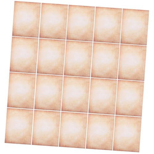 ORFOFE 100 Stück Vintage Briefpapier Beidseitig Bedruckt Retro Schreibpapier für Journaling Scrapbooking Diy Basteln und Urkunden Robustes Altmodisches Papier für Langlebige Erinnerungen von ORFOFE