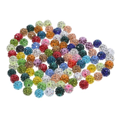 ORFOFE 100Stücke DIY Strassperlen Spacer Beads für Armbänder und Zubehör für Bastelprojekte und Vielseitig Einsetzbar von ORFOFE