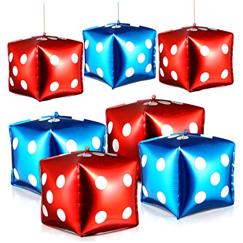 ORFOFE 10Stücke Würfelballons Folienballons für Themenparty Geburtstagsdeko Rote Blaue Würfelballons Hochwertige Partydekoration für Unvergessliche ORFOFE 10Stücke Würfelballons Folienballons für Themenparty Geburtstagsdeko Rote Blaue Würfelballons Hochwertige Partydekoration für Unvergessliche von ORFOFE