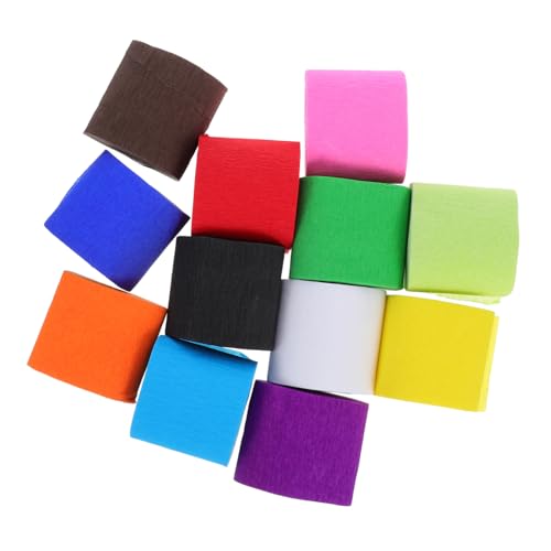 ORFOFE 12 Rollen Bunte Krepppapier Rollen Vielseitige Party Deko Kinderfreundliche Bastelrolle Farbenfrohe Girlande für Geburtstag Urlaub Diy Kreativprojekte ORFOFE 12 Rollen Bunte Krepppapier Rollen Vielseitige Party Deko Kinderfreundliche Bastelrolle Farbenfrohe Girlande für Geburtstag Urlaub Diy Kreativprojekte von ORFOFE