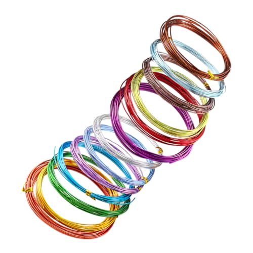 ORFOFE 12 Rollen Farbiger Aluminiumdraht für Schmuckherstellung Biegsamer DIY Basteldraht zum Perlenweben Floristik und Dekorative Skulpturen pro Vielseitig für Armbänder und Halsketten ORFOFE 12 Rollen Farbiger Aluminiumdraht für Schmuckherstellung Biegsamer DIY Basteldraht zum Perlenweben Floristik und Dekorative Skulpturen pro Vielseitig für Armbänder und Halsketten von ORFOFE