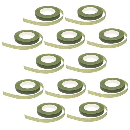 ORFOFE 12 Stück Blumendekorband Buntes Klebeband Bastelband Blumenband Frisches Blumenband Blumenstrauß Stielband Hochzeitsstrauß Wrap Blumenstrauß Stiel Wrap Handgefertigtes von ORFOFE