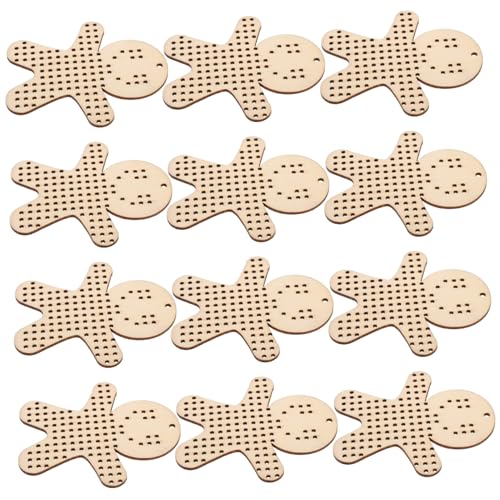 ORFOFE 12 Stück Holzanhänger Lebkuchenmann Form DIY Stickvorlage zum Sticken Kreative Holzbretter für Anfänger Robust und Naturbelassen zum Basteln von Handgemachten Dekorationen ORFOFE 12 Stück Holzanhänger Lebkuchenmann Form DIY Stickvorlage zum Sticken Kreative Holzbretter für Anfänger Robust und Naturbelassen zum Basteln von Handgemachten Dekorationen von ORFOFE