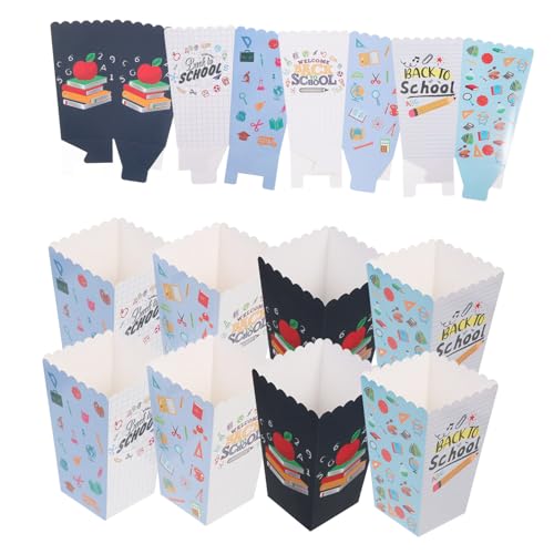 ORFOFE 12 Stück Popcorn Boxen für Schule und Party Wiederverwendbare Lebensmittelbehälter mit Offenem Design für Snacks und Dekoration im Klassenzimmer ORFOFE 12 Stück Popcorn Boxen für Schule und Party Wiederverwendbare Lebensmittelbehälter mit Offenem Design für Snacks und Dekoration im Klassenzimmer von ORFOFE