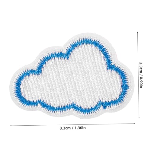 ORFOFE 12 Stück Teiliges Bestickte Wolken Applikationen aus Strapazierfähigem Stoff zum Aufbügeln Einfache DIY verzierung für Jacken Rucksäcke und Kleidung Niedliche Vintage Flicken von ORFOFE