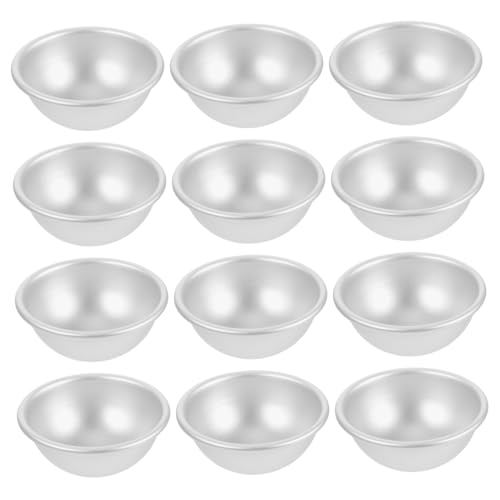 ORFOFE 12 Stück Teiliges DIY Halbkreis Badebomben-formset aus Eloxierter Aluminiumlegierung Mittlere Vielseitige Badekugel-salzformen für Handgemachte Wellness und Backspaß ORFOFE 12 Stück Teiliges DIY Halbkreis Badebomben-formset aus Eloxierter Aluminiumlegierung Mittlere Vielseitige Badekugel-salzformen für Handgemachte Wellness und Backspaß von ORFOFE