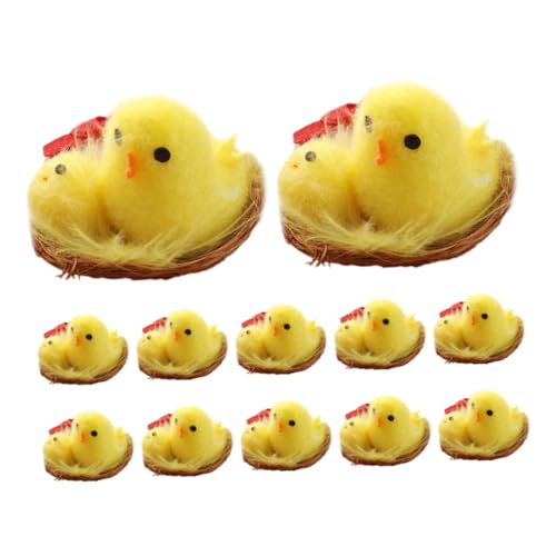 ORFOFE 12 Stück Teiliges Flauschige Mini Küken Ostern Deko für Weiche Plüschküken als Partygeschenke für Fröhliche Osterfeiern und Dekorationen ORFOFE 12 Stück Teiliges Flauschige Mini Küken Ostern Deko für Weiche Plüschküken als Partygeschenke für Fröhliche Osterfeiern und Dekorationen von ORFOFE