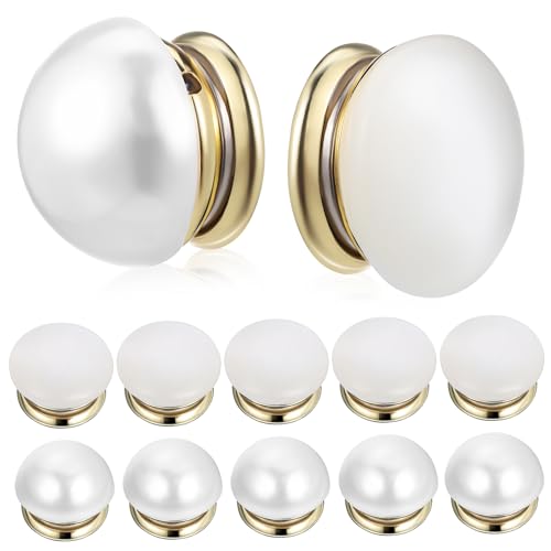ORFOFE 12 Stück Teiliges Magnetische Brustnadeln mit Künstlichen Perlen für Hochzeitsvorhänge und Schals Vielseitige Kleidungsgewichte zur Vermeidung von Malheuren von ORFOFE