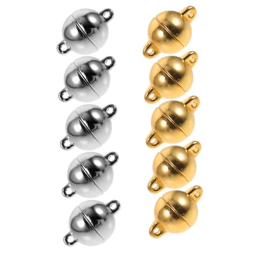 ORFOFE 12 Stück Teiliges Magnetverschluss Schmuck DIY Schmuckverschluss Glänzend Vielseitig für Halsketten Armbänder Einfache Magnetische Verbindung für Schmuckherstellung und Reparatur ORFOFE 12 Stück Teiliges Magnetverschluss Schmuck DIY Schmuckverschluss Glänzend Vielseitig für Halsketten Armbänder Einfache Magnetische Verbindung für Schmuckherstellung und Reparatur von ORFOFE