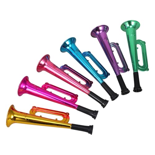 ORFOFE 12 Stück Teiliges Party Horn aus Robustem Kunststoff Bunte Cheerleading Noisemaker Trompeten Wiederverwendbar Leicht für Sportveranstaltungen Partys und Kinderjubel von ORFOFE
