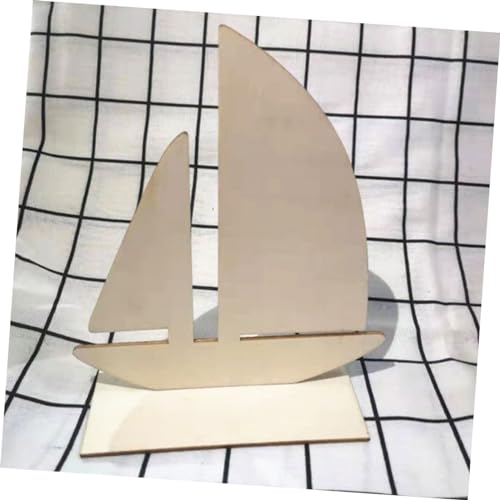 ORFOFE 12 Stück Teiliges Segelboot Holzscheiben Stabile Unterseite Leichte DIY Holzrohlinge für Bastelprojekte Unbemalt Bruchsicher für Kunsthandwerk und Dekoration von ORFOFE