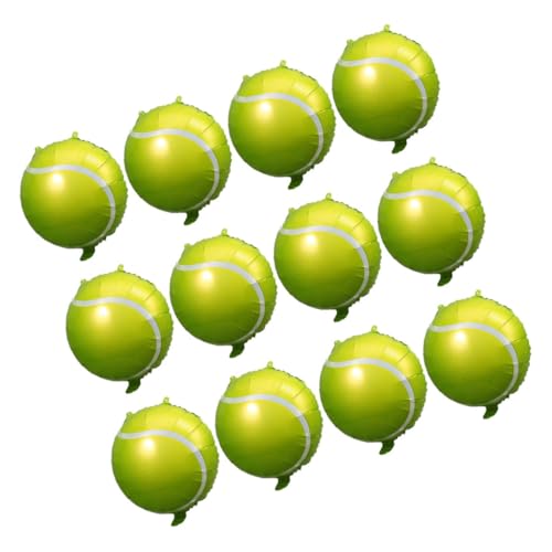 ORFOFE 12 Stück Teiliges Tennisball Folienballon Sportliche Partydekoration für Geburtstage Vielseitig Einsetzbar Helle Farben zum Aufhängen für Indoor Events ORFOFE 12 Stück Teiliges Tennisball Folienballon Sportliche Partydekoration für Geburtstage Vielseitig Einsetzbar Helle Farben zum Aufhängen für Indoor Events von ORFOFE