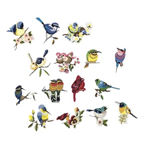 ORFOFE 15 Stück Teiliges Bestickte Vogel Aufnäher zum Aufnähen Niedliche Applikationen für Kleidung Rucksäcke DIY Basteln Langlebige Stoffpatches für Jacken und Kinderkleidung ORFOFE 15 Stück Teiliges Bestickte Vogel Aufnäher zum Aufnähen Niedliche Applikationen für Kleidung Rucksäcke DIY Basteln Langlebige Stoffpatches für Jacken und Kinderkleidung von ORFOFE