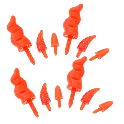 ORFOFE 150 Stück Kunststoff Schneemann Nasen Karottenform Halbtransparent Vielseitig für Weihnachtsdeko DIY Basteln Ersatzteile für Schneemann Puppen und Weihnachtsprojekte ORFOFE 150 Stück Kunststoff Schneemann Nasen Karottenform Halbtransparent Vielseitig für Weihnachtsdeko DIY Basteln Ersatzteile für Schneemann Puppen und Weihnachtsprojekte von ORFOFE