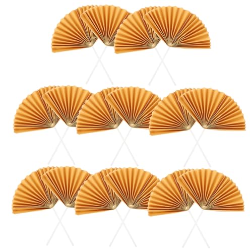 ORFOFE 16 Stück Teiliges Cake Topper Papierfächer Tortendeko Faltbare Goldene Cake Picks für Geburtstagstorten und Cupcakes Dekorative Dessert Tortenstecker für Party und Feierlichkeiten ORFOFE 16 Stück Teiliges Cake Topper Papierfächer Tortendeko Faltbare Goldene Cake Picks für Geburtstagstorten und Cupcakes Dekorative Dessert Tortenstecker für Party und Feierlichkeiten von ORFOFE