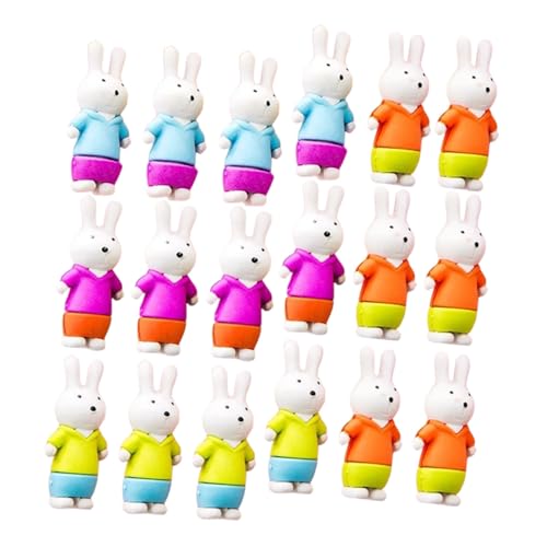ORFOFE 18 Stück Teiliges Tier radiergummi Niedliche Hasenform Langlebige Gummi radierer Bunte Mitgebsel für Kindergeburtstag Klassenzimmerpreise und Partyartikel für Zufällige Farbe von ORFOFE