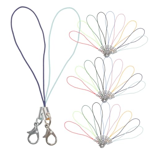 ORFOFE 180 Stück Teiliges Bunte Handybänder mit Robustem Lobster-verschluss Farbenfrohe Handykordeln für DIY Schmuck Handyanhänger Schlüsselanhänger und Bastelprojekte von ORFOFE