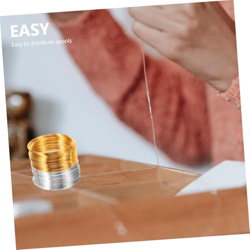 ORFOFE 2 Rollen Edelstahl Schmuckdraht Gold Silberfarben DIY Basteldraht für Perlen Schmuckherstellung Flexibel Rostfrei Vielseitig für Armbänder Halsketten Modellbau ORFOFE 2 Rollen Edelstahl Schmuckdraht Gold Silberfarben DIY Basteldraht für Perlen Schmuckherstellung Flexibel Rostfrei Vielseitig für Armbänder Halsketten Modellbau von ORFOFE