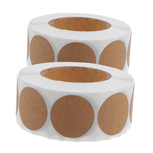 ORFOFE 2 Rollen Kraftpapier Aufkleber Permanent Selbstklebend Runde Siegel Aufkleber Für Backverpackung Geschenkversiegelung DIY Etiketten Pack Seal Bake ORFOFE 2 Rollen Kraftpapier Aufkleber Permanent Selbstklebend Runde Siegel Aufkleber Für Backverpackung Geschenkversiegelung DIY Etiketten Pack Seal Bake von ORFOFE