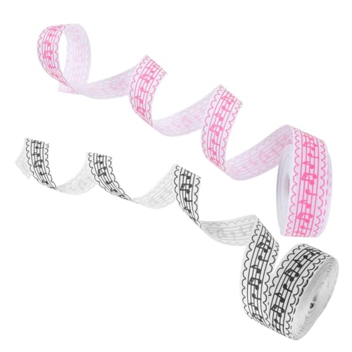 ORFOFE 2 Rollen Weiße Geschenkband mit Goldfarbenem Notenmuster Á Vielseitiges DIY Bastelband für Hochzeit Geschenkverpackung Haaraccessoires und Partydeko ORFOFE 2 Rollen Weiße Geschenkband mit Goldfarbenem Notenmuster Á Vielseitiges DIY Bastelband für Hochzeit Geschenkverpackung Haaraccessoires und Partydeko von ORFOFE