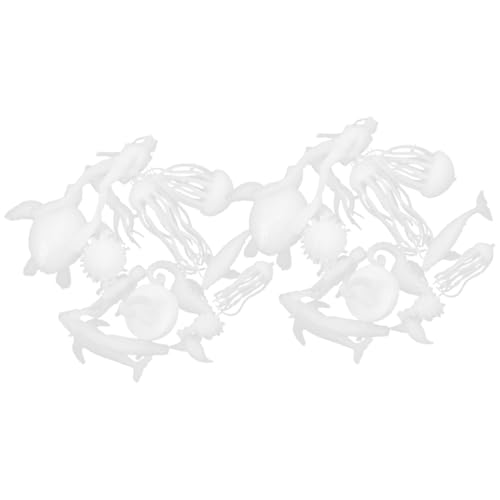 ORFOFE 2 Sätze Miniatur Meerestiere DIY Epoxidharz Bastelset mit Handlichen Figuren pro Lebensechte Modelle für Einfache Handhabung für Kreative Bastelprojekte und Geschenke von ORFOFE