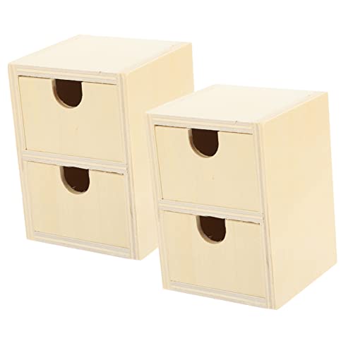 ORFOFE 2 Stck Unlackierte Kleine Holzschubladen Lagig DIY Holzkommode Blanko Kinderbasteln Handgefertigt Sicher Langlebig Natürliche Holzstruktur ORFOFE 2 Stck Unlackierte Kleine Holzschubladen Lagig DIY Holzkommode Blanko Kinderbasteln Handgefertigt Sicher Langlebig Natürliche Holzstruktur von ORFOFE