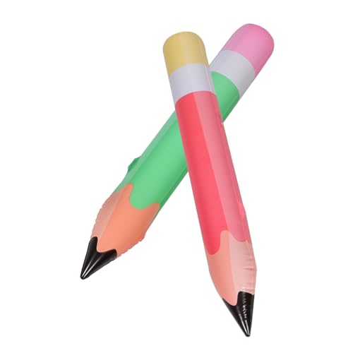ORFOFE 2 Stück Aufblasbare Bleistift Deko Teiliges PVC Grün und Rot Langlebige Schulparty Dekoration Riesige Buntstift Attrappen für Klassenraum und Geburtstagsfeiern ORFOFE 2 Stück Aufblasbare Bleistift Deko Teiliges PVC Grün und Rot Langlebige Schulparty Dekoration Riesige Buntstift Attrappen für Klassenraum und Geburtstagsfeiern von ORFOFE