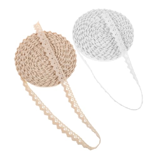 ORFOFE 2 Stück Baumwoll-spitzenband Vintage Häkelspitzen mit Floralem Muster Weiche Baumwolle Einfach zu Nähen für Diy-brautdekorationen Scrapbooking und Nähprojekte ORFOFE 2 Stück Baumwoll-spitzenband Vintage Häkelspitzen mit Floralem Muster Weiche Baumwolle Einfach zu Nähen für Diy-brautdekorationen Scrapbooking und Nähprojekte von ORFOFE