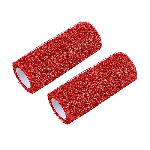 ORFOFE 2 Stück Mesh Ribbon Roll Breit Gold Rot DIY Bastelband für Hochzeitsdekoration Geschenke Haaraccessoires Tischläufer Vielseitig Verwendbar ORFOFE 2 Stück Mesh Ribbon Roll Breit Gold Rot DIY Bastelband für Hochzeitsdekoration Geschenke Haaraccessoires Tischläufer Vielseitig Verwendbar von ORFOFE