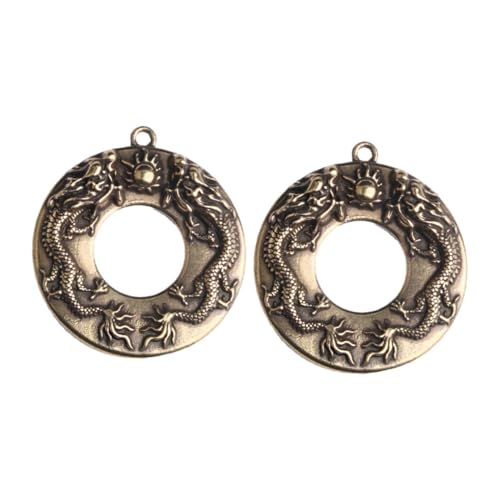 ORFOFE 2 Stück Messing DIY Anhänger Doppel Drache Schlüsselanhänger Dekoration Kleine Handgefertigte Pendants für Schlüssel Taschen Geschenkidee Filigrane Details Kompakte ORFOFE 2 Stück Messing DIY Anhänger Doppel Drache Schlüsselanhänger Dekoration Kleine Handgefertigte Pendants für Schlüssel Taschen Geschenkidee Filigrane Details Kompakte von ORFOFE