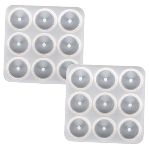 ORFOFE 2 Stück Silikonform Anhänger Gießen Flexible DIY Schmuckform mit Glatter Oberfläche Hohe Reißfestigkeit für Epoxidharz und Resin Bastelarbeiten Feine Details Wiederverwendbar von ORFOFE