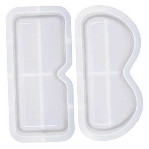 ORFOFE 2 Stück Silikonform für Brillenablage Flexible Epoxidharz Gießform Rutschfeste Langlebige DIY Tray Mold Tablett für Brillenhalter Einfach zu Reinigen und Robust ORFOFE 2 Stück Silikonform für Brillenablage Flexible Epoxidharz Gießform Rutschfeste Langlebige DIY Tray Mold Tablett für Brillenhalter Einfach zu Reinigen und Robust von ORFOFE