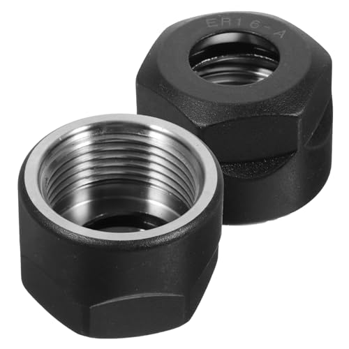 ORFOFE 2 Stück Spannzangenmutter für Cnc Werkzeughalter Langlebige Stahlmutter für Fräs und Drehmaschinen Professionelle Gravurwerkzeug Ersatzteile ORFOFE 2 Stück Spannzangenmutter für Cnc Werkzeughalter Langlebige Stahlmutter für Fräs und Drehmaschinen Professionelle Gravurwerkzeug Ersatzteile von ORFOFE