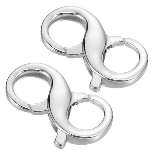 ORFOFE 2 Stück Sterling Silber Doppelter Karabinerverschluss Schmuckverschluss für Halsketten Armbänder und Schmuckreparatur Eleganter Doppel lobster verschluss DIY Schmuckzubehör ORFOFE 2 Stück Sterling Silber Doppelter Karabinerverschluss Schmuckverschluss für Halsketten Armbänder und Schmuckreparatur Eleganter Doppel lobster verschluss DIY Schmuckzubehör von ORFOFE