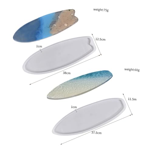 ORFOFE 2 Stück Surfbrett Silikonform Untersetzer Gießform DIY Bastelset für Individuelle Getränkeuntersetzer Wohnkultur Flexible Antihaftbeschichtete Silikonform für Kreative Harz ORFOFE 2 Stück Surfbrett Silikonform Untersetzer Gießform DIY Bastelset für Individuelle Getränkeuntersetzer Wohnkultur Flexible Antihaftbeschichtete Silikonform für Kreative Harz von ORFOFE