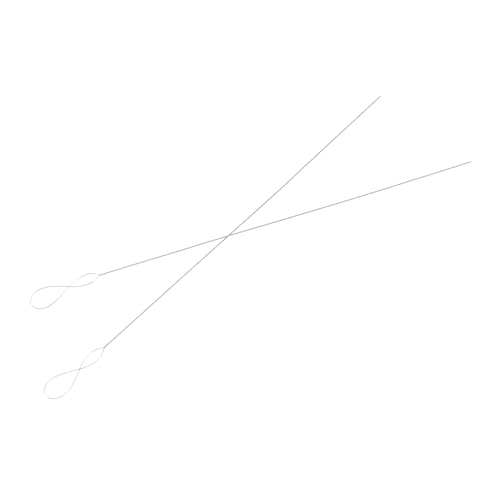ORFOFE 2 Stück Teiliges Beading Nadeln aus Edelstahl DIY Handmade Sewing Needles zum Perlen Auffädeln Leichte Langlebige Sticknadeln für Schmuckherstellung und Bastelprojekte von ORFOFE