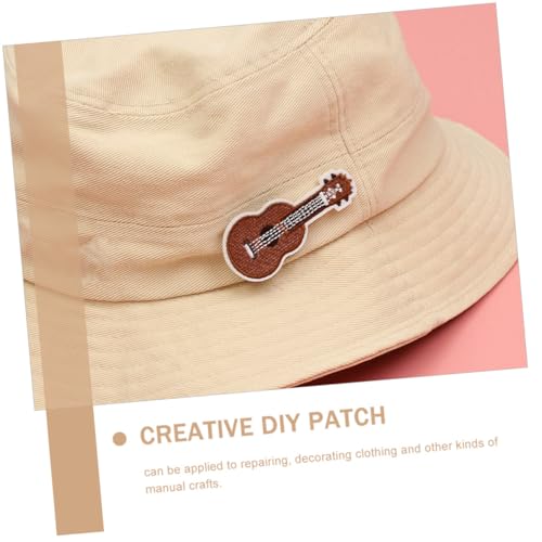 ORFOFE 2 Stück Teiliges Besticktes Gitarren aufnäher Dekorative DIY textilpatches zum Aufnähen Modische Kleidung Reparatur Applikationen für Jacken Jeans Hüte und Rucksäcke von ORFOFE
