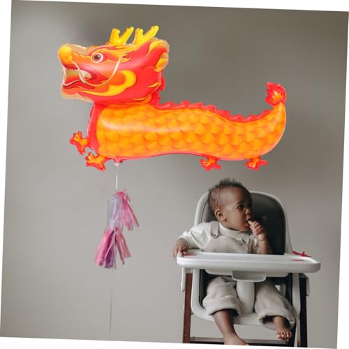 ORFOFE 2 Stück Teiliges Chinesisches Drachen luftballon Robustem Aluminiumfolie Leicht Aufzublasen Symbolisch für Glück und Wohlstand als Dekoration und Fotorequisite für Frühlingsfest ORFOFE 2 Stück Teiliges Chinesisches Drachen luftballon Robustem Aluminiumfolie Leicht Aufzublasen Symbolisch für Glück und Wohlstand als Dekoration und Fotorequisite für Frühlingsfest von ORFOFE