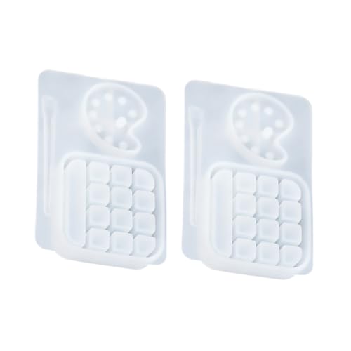 ORFOFE 2 Stück Teiliges Epoxidharz Gießform für DIY Handwerk Kristallklare Resin Casting Mold Praktisches Tablett für Bastelarbeiten Wiederverwendbar für Kreative Projekte ORFOFE 2 Stück Teiliges Epoxidharz Gießform für DIY Handwerk Kristallklare Resin Casting Mold Praktisches Tablett für Bastelarbeiten Wiederverwendbar für Kreative Projekte von ORFOFE