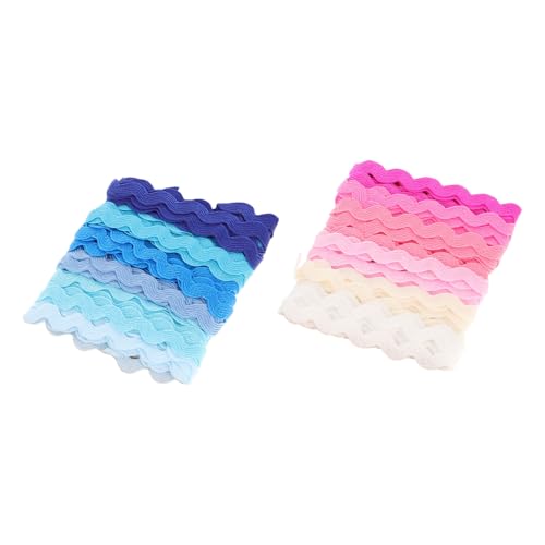 ORFOFE 2 Stück Teiliges Wellenförmiges Geschenkband DIY Bastelband Farben pro für Partydekoration Geschenkverpackung Hochzeit und Handarbeit ORFOFE 2 Stück Teiliges Wellenförmiges Geschenkband DIY Bastelband Farben pro für Partydekoration Geschenkverpackung Hochzeit und Handarbeit von ORFOFE