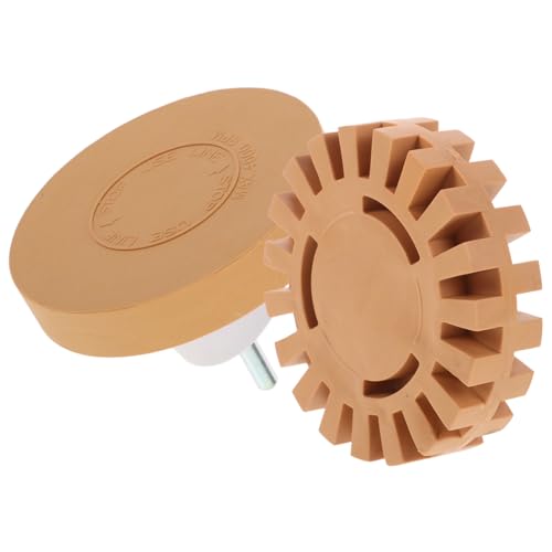 ORFOFE 2 Stück Teiliges und Gummi Radiergummi Räder mit Gezahntem Design Langlebig und Verschleißfest Effektiver Aufkleber und Lackentferner für Auto und Vielseitige Anwendungen von ORFOFE