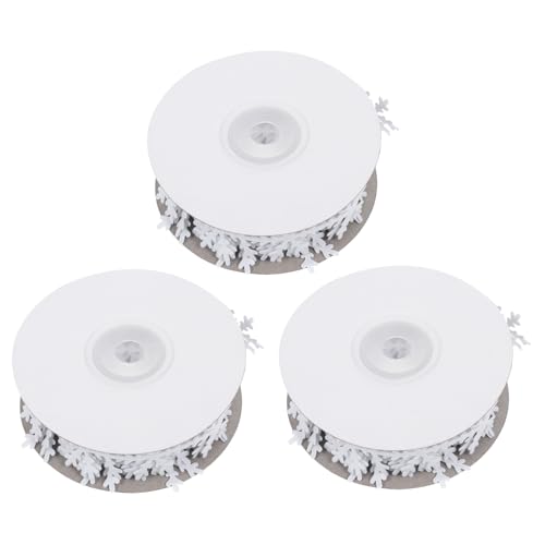 ORFOFE 2 Stück Weihnachtsdeko Teiliges Weiße Schneeflocken Dekoratives Geschenkband für DIY Basteln Partydekoration Geschenkverpackung Schleifenband ORFOFE 2 Stück Weihnachtsdeko Teiliges Weiße Schneeflocken Dekoratives Geschenkband für DIY Basteln Partydekoration Geschenkverpackung Schleifenband von ORFOFE