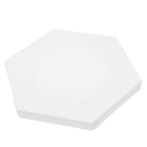 ORFOFE 2 Stücke Sechseckiges Malpanel aus Acryl Weiß Robust und Langlebig Geeignet für Ölgemälde Acrylfarben für Studenten und Hobbykünstler Vielseitiges Zeichenbrett für Diy-kunst von ORFOFE
